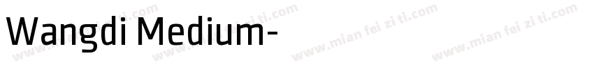 Wangdi Medium字体转换